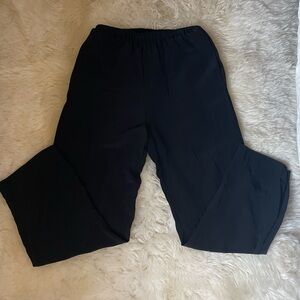 Vintage | HTF bob Mackie black silk high waisted straight pants